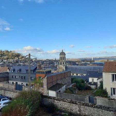 Vue Sur Seine Et Honfleur Apartment Luaran gambar